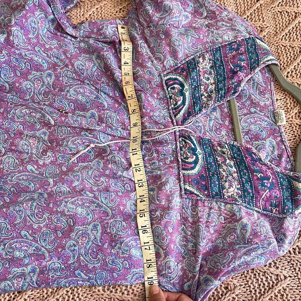 EUC ORIGINAL & VINTAGE GEETA Peasant top SIZE M Hand wash only - Picture 10 of 11
